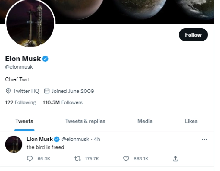 Маск го презеде Твитер за 44 милијарди долари