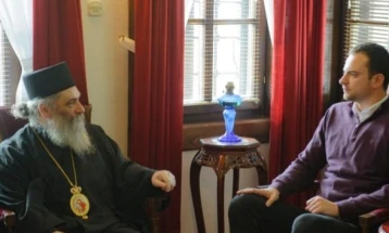 Директорот на КОВЗРГ,  Сотировски во посета на Бигорски манастир