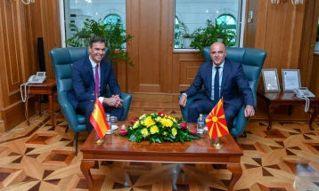 Kovacevski- Sançez: Maqedonia e Veriut dhe Spanja janë aleatë të fortë, bashkëpunimi ynë prej dekadash po thellohet