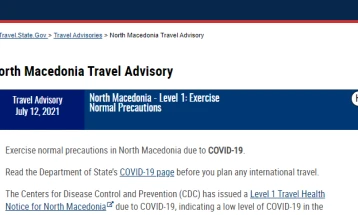 U.S. issues Level 1 health notice for travelers to North Macedonia