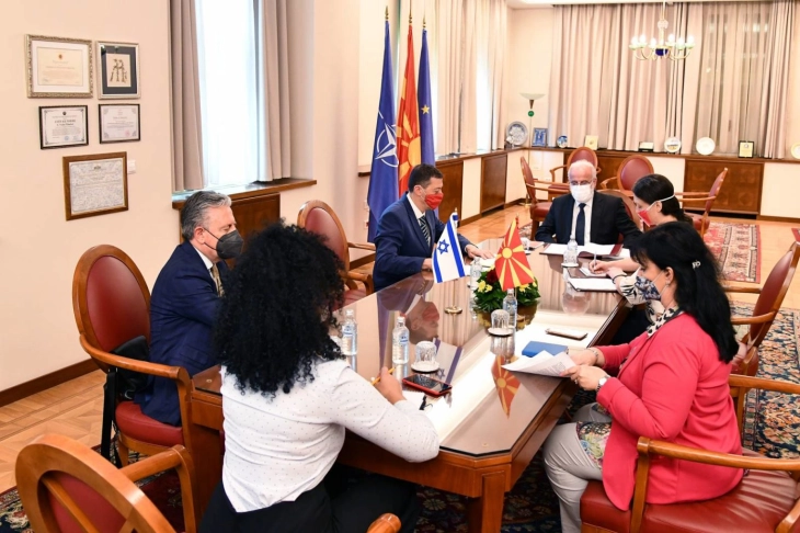 Parliament Speaker Xhaferi meets outgoing Israeli Ambassador Orian