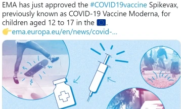 EU authority clears Moderna's Covid-19 vaccine for children