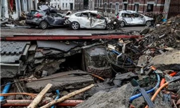 Cars washed away in flooding as powerful storms hit Belgium again