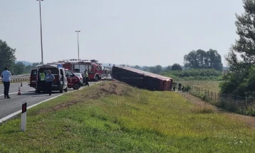 Ten killed after Kosovo bus overturns on highway in Croatia