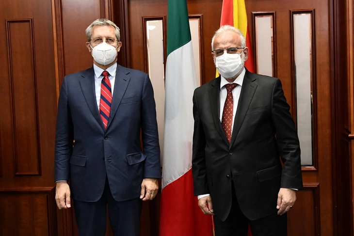 Speaker Xhaferi meets Italian Deputy FM Della Vedova