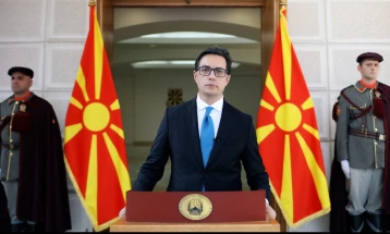 President Pendarovski calls for unity in Republic Day video address