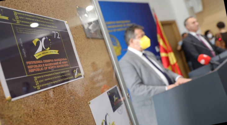 Postage stamp on Ohrid Agreement’s 20th anniversary promoted in Skopje