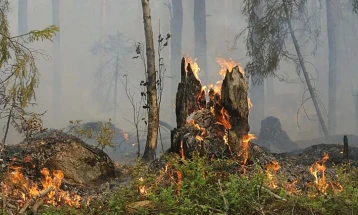 Three fires currently active in North Macedonia