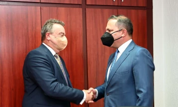 Minister Spasovski meets with Czech Ambassador Toman ahead of Czech donation of Škoda vehicles