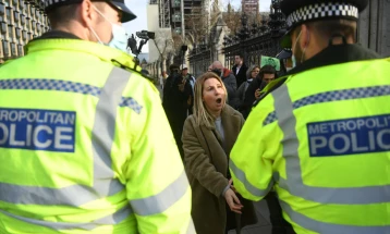 Officers injured as protesters try to storm British medical regulator