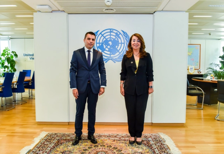 Deputy PM Nikolovski meets UNODC Executive Director Waly