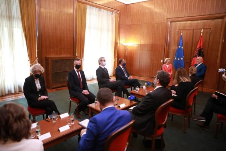 Albania’s future is in EU, says Von der Leyen