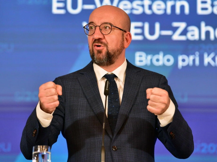 EU's Michel reiterates Western Balkans belongs in bloc, no time frame given