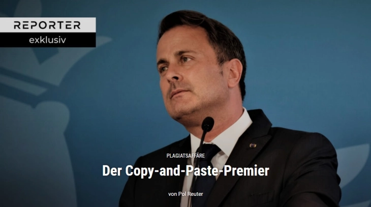 Luxembourg Prime Minister Bettel reacts to plagiarism accusations