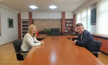 Skopje’s new mayor Danela Arsovska takes office