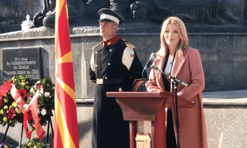 Skopje Mayor Arsovska calls for solidarity and unity on Liberation Day