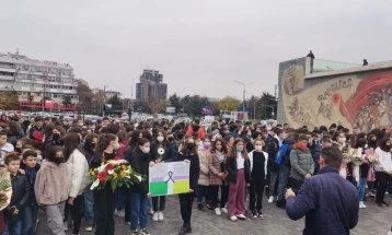 Students’ march to pay tribute to children killed in Bulgaria bus accident