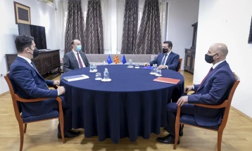 Zaev and Gashi discussing Alternativa joining gov’t