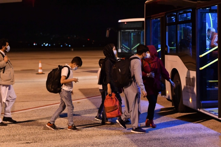 Another group of Afghan nationals leaves North Macedonia