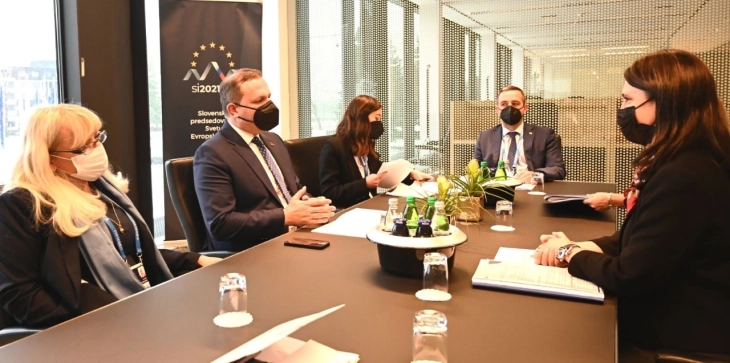 MoI Spasovski meets EU officials in Slovenia