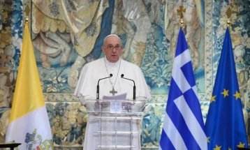 Pope Francis expresses appreciation for Prespa Agreement during address in Athens