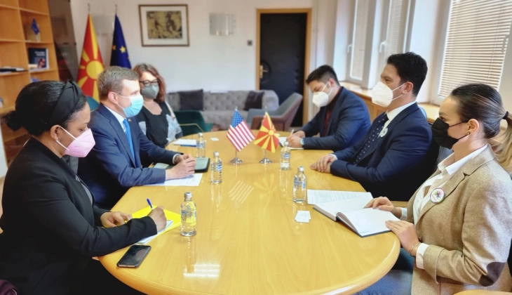 Health Minister Sali holds meetings with US Deputy Chief of Mission Meyer, Albanian Ambassador Reka