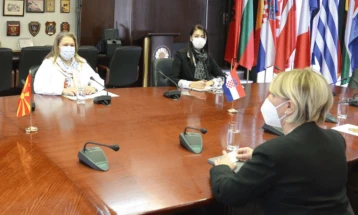 Defence Minister Petrovska meets Croatian, Spanish Ambassadors to North Macedonia
