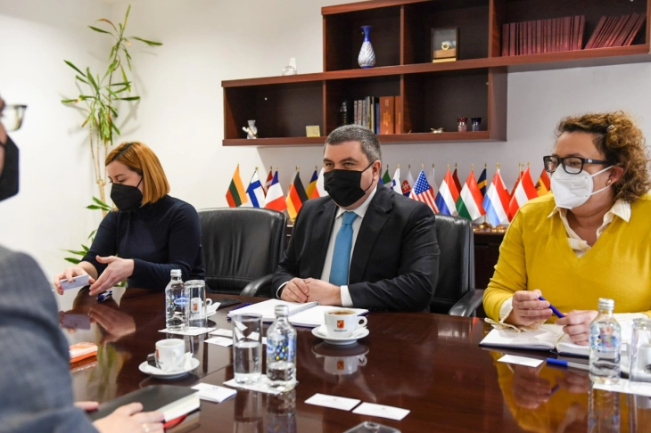 Deputy PM Marichikj meets EBRD head Aranitasi