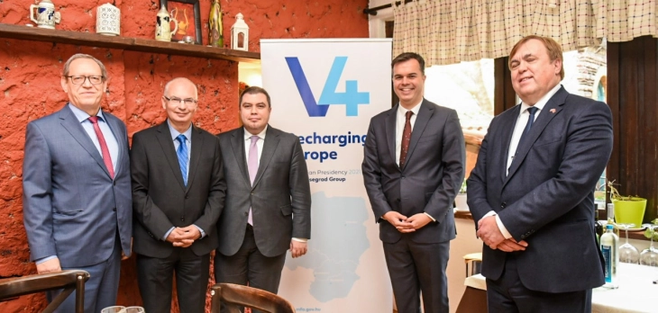 Deputy PM Marichikj and Visegrad Ambassadors expect accelerated pace of EU enlargement process