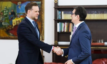 Pendarovski and Landsbergis discuss bilateral cooperation, Macedonian EU file