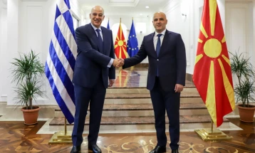 Kovachevski-Dendias: N. Macedonia and Greece focused on strengthening strategic partnership