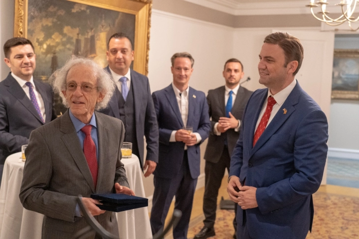 American professor Serwer recognized for his contribution to North Macedonia's international affirmation