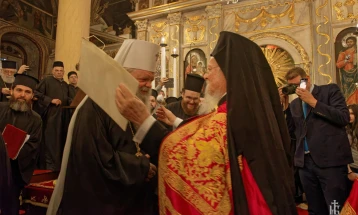 Ecumenical Patriarch Bartholomew and Archbishop Stefan hold joint patriarchal and synodal divine liturgy