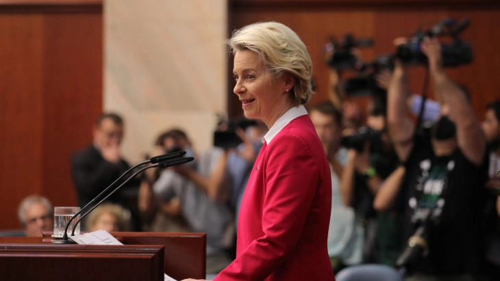 Von der Leyen: Dear Macedonians, Macedonian language is your language, we fully respect that