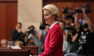 Von der Leyen: Dear Macedonians, Macedonian language is your language, we fully respect that