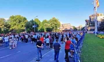 Protest against French proposal ends in front of Parliament