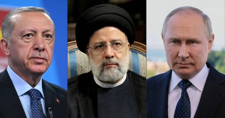 Russian and Turkish presidents in Tehran for talks on Syria