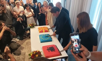 Brussels holds cocktail party to celebrate North Macedonia's, Albania's start of EU talks