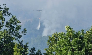Fire extinguishing operations continue in Berovo area