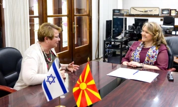 Defense Minister Petrovska, Israeli Ambassador Frankel reaffirm excellent bilateral cooperation