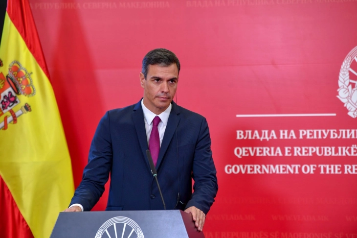 Sanchez: North Macedonia can count on Spain’s support over EU membership