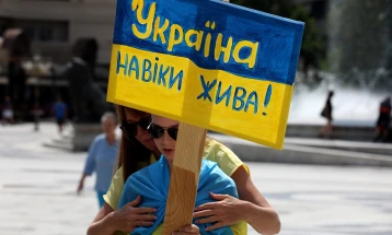 Ukraine's Independence Day marked in Skopje six months after Russian invasion 