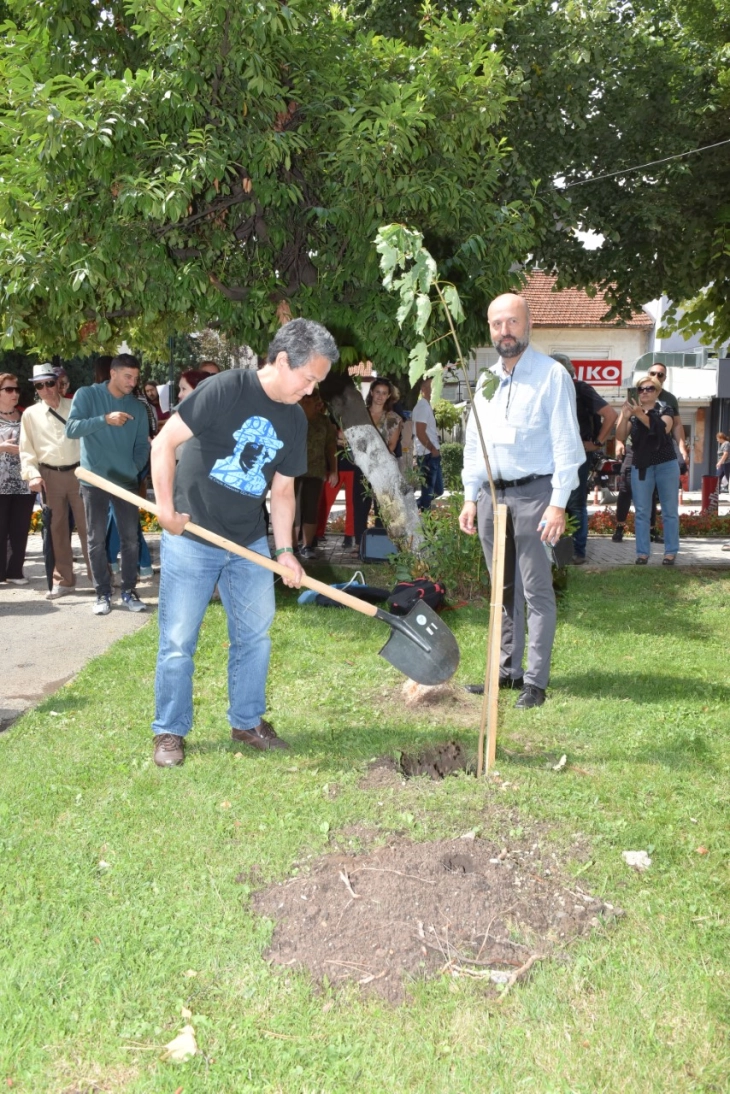 2020, 2022 Struga Poetry Evenings laureates' trees planted at Poetry Park