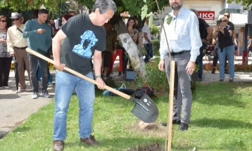 2020, 2022 Struga Poetry Evenings laureates' trees planted at Poetry Park