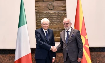 Xhaferi – Mattarella: Italy's support confirms Skopje's European integration efforts