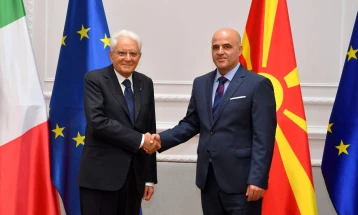 Kovachevski – Mattarella: Great support from Italy for North Macedonia’s further process of European integration