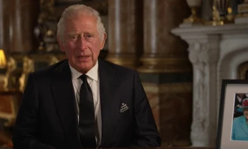 King makes historic televised address to mark death of queen