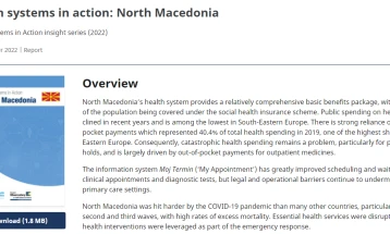 WHO: North Macedonia makes progress in reducing antimicrobial resistance; catastrophic health spending remains a challenge