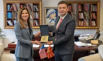 FM Osmani holds farewell meeting with outgoing US Ambassador Byrnes