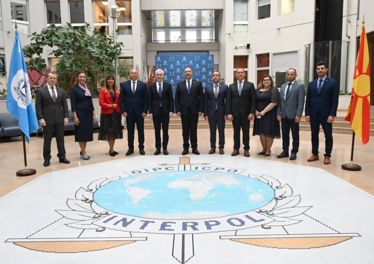 MoI Spasovski meets Interpol management in Lyon